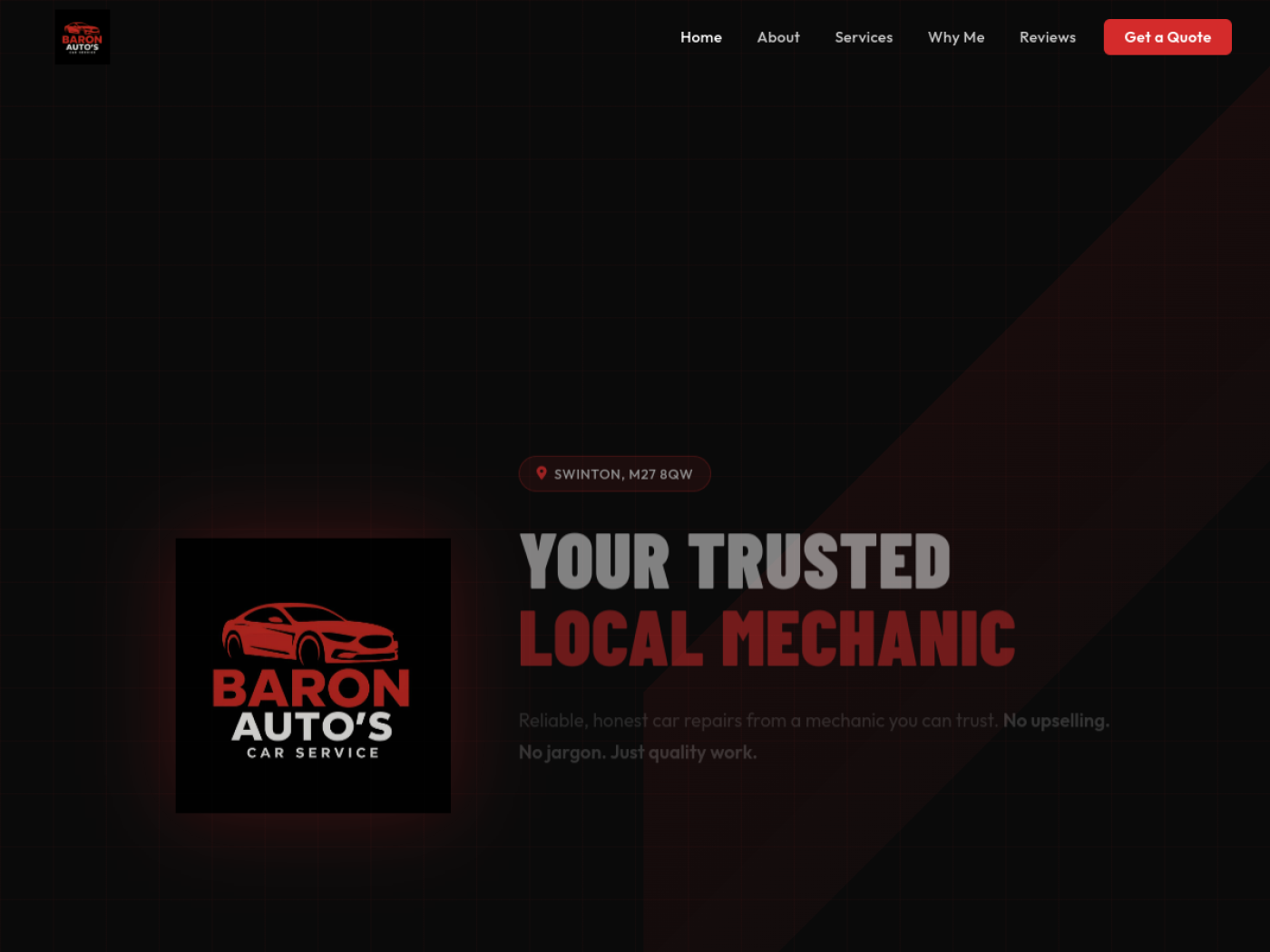 Baron Autos website